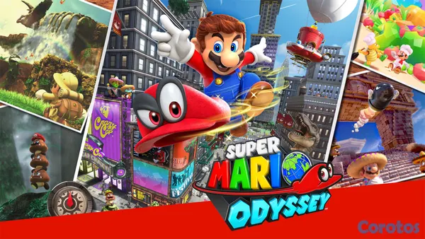 consolas y videojuegos - Super Mario Odyssey Nintendo Switch usado con caja 2