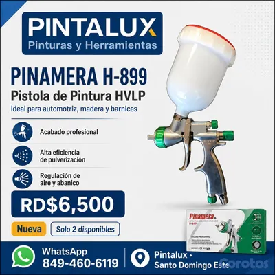 construccion e industrial - Pistola aerográfica profesional Pinamera H-899 HVL 4