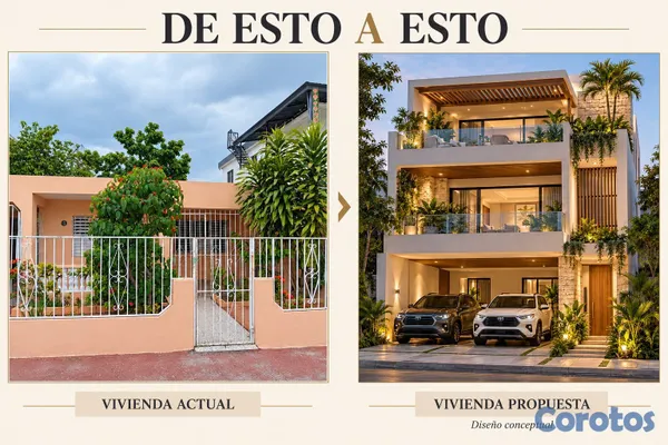 casas - Casa de un nivel para demoler con solar de 161 met 4