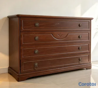 GAVETERO DE 4 AMPLIAS GAVETAS, EXCELENTE CONDICIONES, MADERA DE ACACIA.