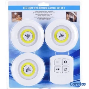 LUZ LED CON CONTROL REMOTO JUEGO DE 3 ZDWJ-210