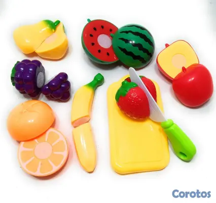 juguetes - Juego Educativo de Frutas para Cortar con Velcro – 3
