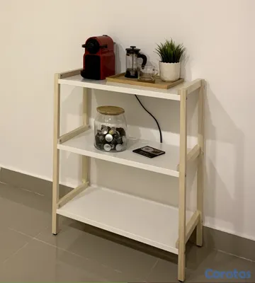 muebles y colchones - Estantería abierta IKEA EKENABBEN, álamo/blanco 2