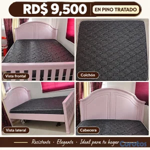 cama completa de 54”