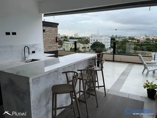 apartamentos - Apartamento Amueblado de 1 Habitación en Gazcue 5