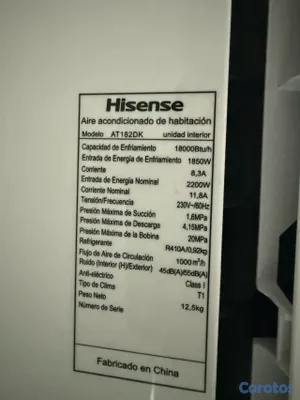 aires acondicionados y abanicos - aire acondicionado Hisense  2