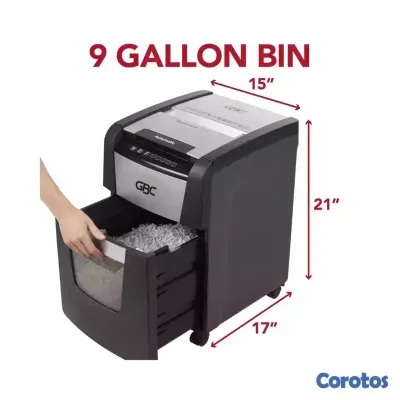 impresoras y scanners - TRITURADORA GBC 100X, CAPACIDAS 100 HOJA EN BANDEJ 2
