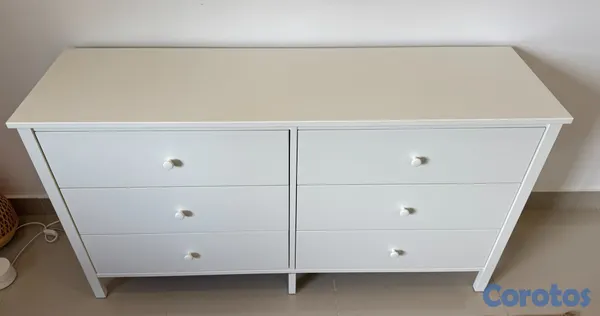 muebles y colchones - Gavetero IKEA KILBERGET blanco, 6 gavetas 2
