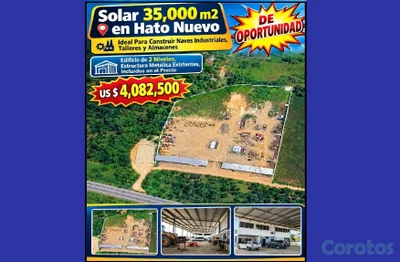 SOLAR EN VENTA - HATO NUEVO - 35,000 m2 - IDEAL PA