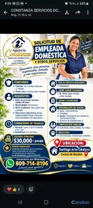 AGENCIA SOLICITA DOMÉSTICAS COMPLETAS Y NIÑERAS CO