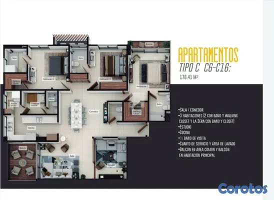 apartamentos - Apartamentos en venta. 6