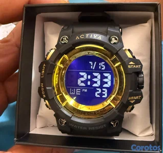  Reloj Activa x Invicta Digital Caja correa en poliuretano cronometro Luz Led