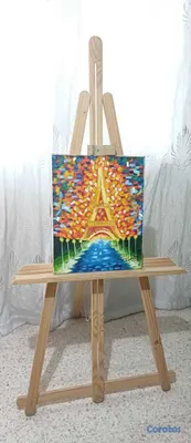 arte y antigüedades - Caballete de Madera para Pintura / Exhibición. 2