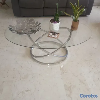 muebles y colchones - vendo dos mesas de centro y una lámpara de pie 2