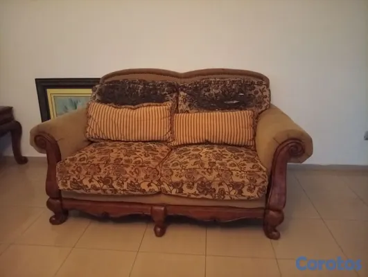 muebles y colchones - juego de sala en roble 3