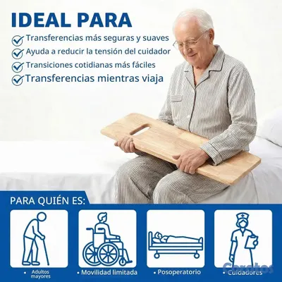 Salud y Equipamiento Médico - Tabla de transferencia de madera  3