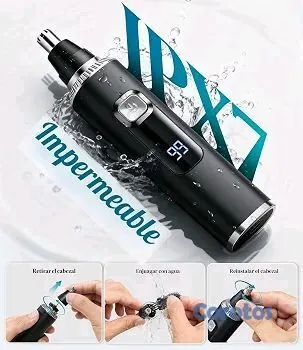 salud y belleza - ✂️🔥 ¡RECORTADOR 4 EN 1! | Nariz + Orejas + Cejas + Vello | Recargable USB-C 💈 4