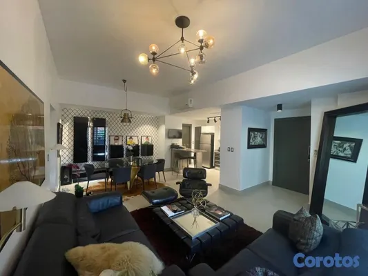 apartamentos - Apartamento Amoblado de 2 Habitaciones en Alquiler - Piantini - Áreas Sociales 6