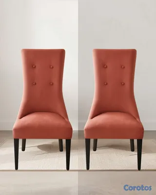 muebles y colchones - Sillad Accent Velvet Rosa - Impecable 9