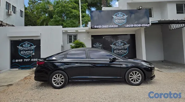 carros - HYUNDAI SONATA NEW RISE 2018 NEGRO GASOLINA 5