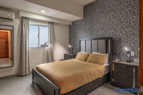 apartamentos - Apartamento Amueblado con vista a la Av. Churchill | Último Nivel 7