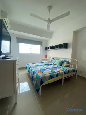 apartamentos - Alquilo apartamento amueblado de 2 habitaciones en 6