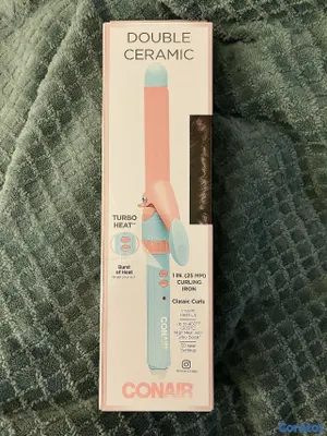 salud y belleza - Rizador de pelo de doble ceramina CONAIR, no queda el pelo.  6