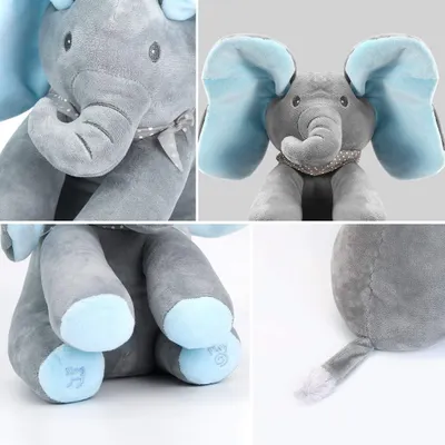 juguetes - Elefante animado de peluche interactivo Canta y Mueve juguete regalo bebe niño 6