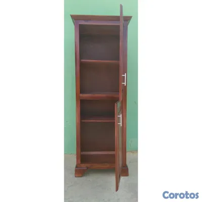 cocina - organizador de cocina en mader color caoba  3
