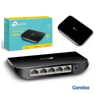 computadoras y laptops - Switch TP-LINK para sobremesa con 5 puertos Gigabit 10/100/1000 2