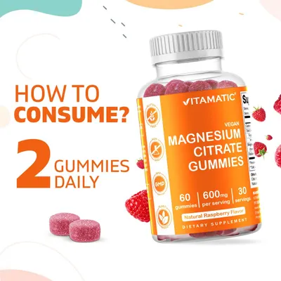 Salud y Equipamiento Médico - Gomitas De Citrato De Magnesio 600mg 60gomitas Vitamatic 4