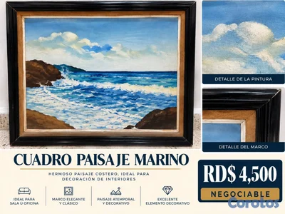 🌊 CUADRO PAISAJE MARINO (NEGOCIABLE)