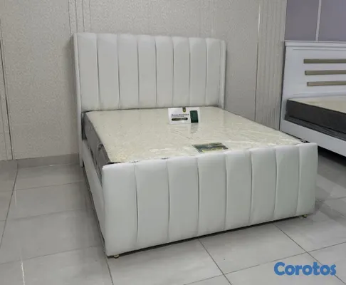 muebles y colchones - Vendemos cama completa en diferente colores  3