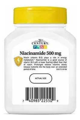 Salud y Equipamiento Médico - Niacinamida 21st Century 500 Mg110 Tabletas Liberacion 4