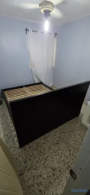 muebles y colchones - 🛏️ Cama Queen IKEA Malm – Color Negro Marrón 2