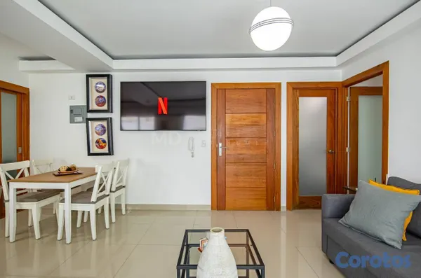 apartamentos - Apartamento en alquiler totalmente amueblado 2