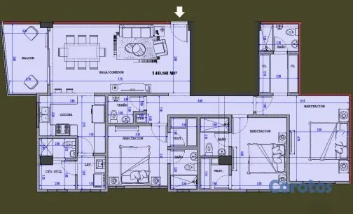 apartamentos - Apartamento en venta en El Millón. Proyecto 4