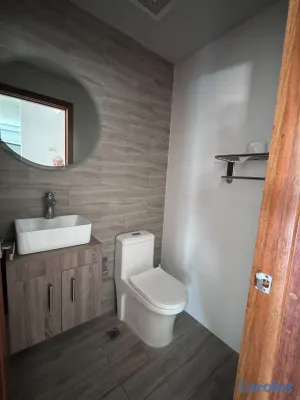 apartamentos - alquiló bella vista con líneas blanca una habitación 1.5 baño paruqoe terraza 4
