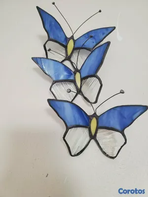 decoración y accesorios - Mariposas en vitral 7