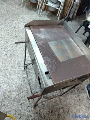equipos profesionales - 2 planchas para negocio de comida rápida, de excelente calibre 4