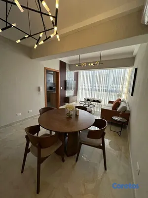 apartamentos - Apartamento 2Hab Amueblado Moderno Piso Alto c/Area Social Rooftop, Lobby y Gym 2