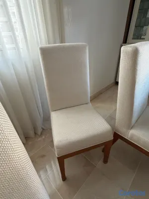muebles y colchones - 8 sillas de comedor en roble brasileño  3