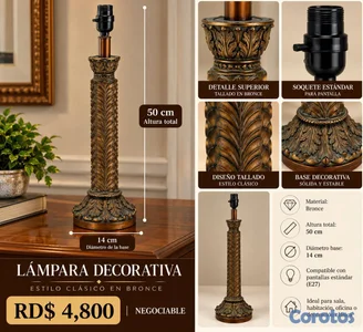 BASE DE LÁMPARA DECORATIVA - (NEGOCIABLE)