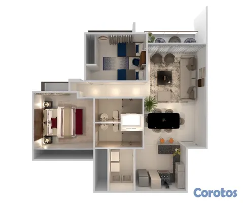 apartamentos - Apartamento Moderno en Alquiler – Andares del Mirador 531 | 2 Hab. | US$900 19