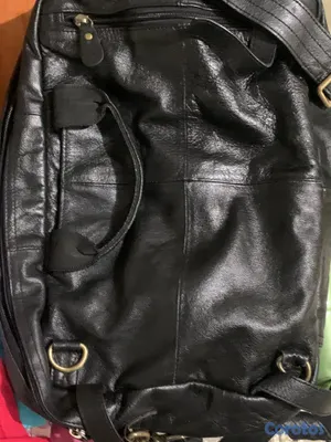 articulos de oficina - VENDO BULTO Y AL MISMO TIEMPO MOCHILA DE CUERO PAR 2