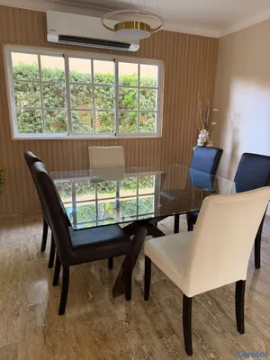 muebles y colchones - juego de comedor con 6 sillas  3