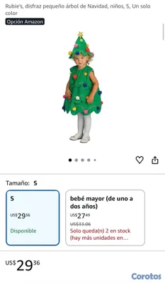 ropa y zapatos - En venta traje de árbol de navidad para niños unisex  4