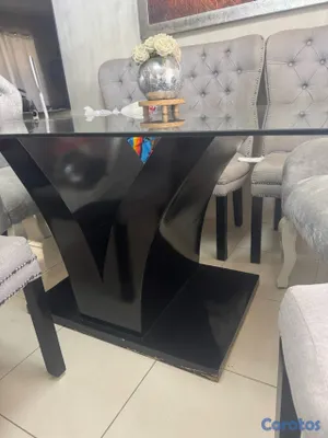 muebles y colchones - Juego De Comer Mesa De Vidrio Y 8 Silla.por Motivó De Viaje 4