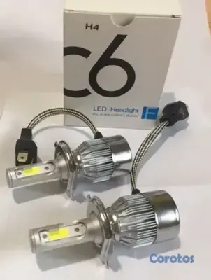 accesorios para vehiculos - Luces LED PLOG H4 Blancas de 100 Watts ALTA y BAJA 2