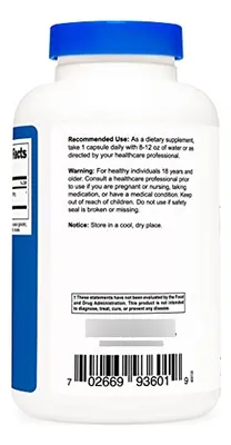 Salud y Equipamiento Médico - Nutricost Acetyl L-carnitine 500 Mg, 180 Capsulas - Sin Omg 2